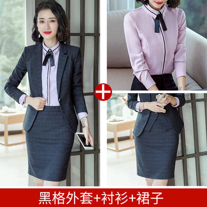 Professional Suit for Women 2024 New Plaid Formal Suit for Women, Small Suit, Fashionable Elegant, Business Elegant Suit for Women