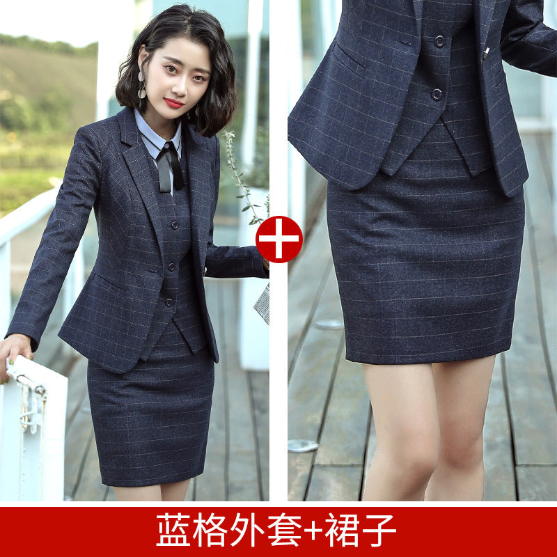 Professional Suit for Women 2024 New Plaid Formal Suit for Women, Small Suit, Fashionable Elegant, Business Elegant Suit for Women