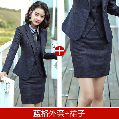 Professional Suit for Women 2024 New Plaid Formal Suit for Women, Small Suit, Fashionable Elegant, Business Elegant Suit for Women