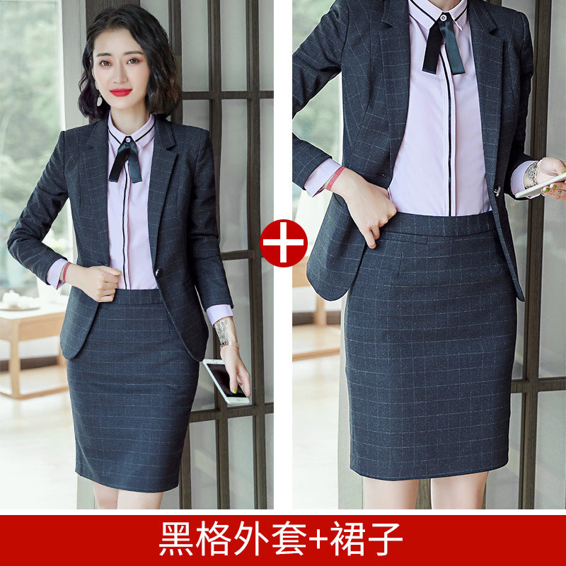 Professional Suit for Women 2024 New Plaid Formal Suit for Women, Small Suit, Fashionable Elegant, Business Elegant Suit for Women