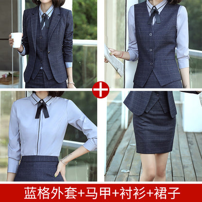 Professional Suit for Women 2024 New Plaid Formal Suit for Women, Small Suit, Fashionable Elegant, Business Elegant Suit for Women