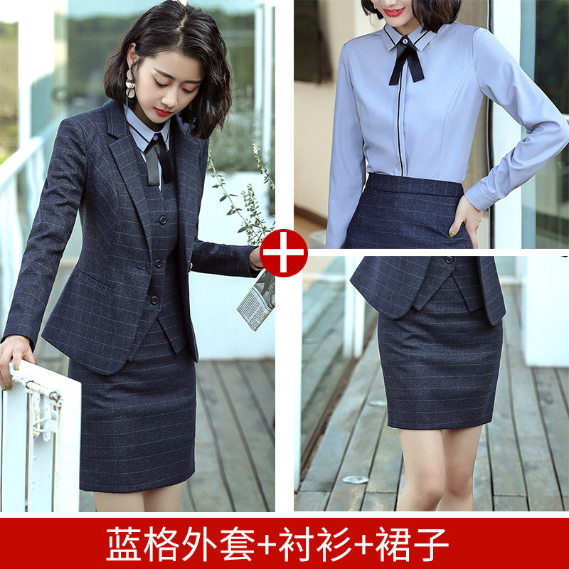 Professional Suit for Women 2024 New Plaid Formal Suit for Women, Small Suit, Fashionable Elegant, Business Elegant Suit for Women