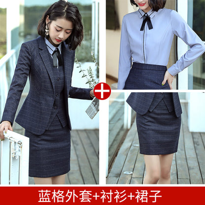 Professional Suit for Women 2024 New Plaid Formal Suit for Women, Small Suit, Fashionable Elegant, Business Elegant Suit for Women