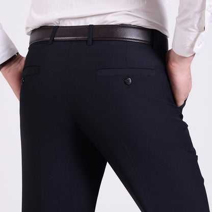 Men's Business Wear Slim-fit Trousers Spring and Autumn Casual Men's Wear Youth Work Dress Work Black Business Suit
