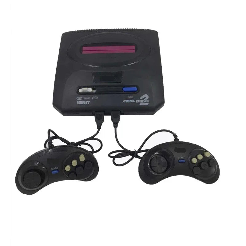 New Arrival Black Color PAL Version EU Plug Game Consoles Fit For Sega MD2 MD 2 TV Video Game Console Classic Card 16 Bit Boy