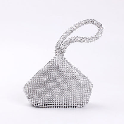 Cross-border Rhinestone Clutch Fashion Portable Cosmetic Bag Mine Bag Women's European and American Style Evening Bag Handbag