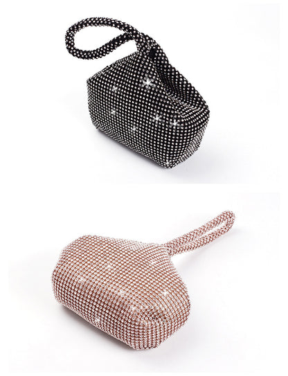 Cross-border Rhinestone Clutch Fashion Portable Cosmetic Bag Mine Bag Women's European and American Style Evening Bag Handbag