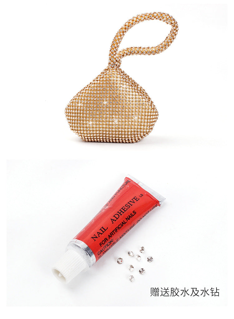 Cross-border Rhinestone Clutch Fashion Portable Cosmetic Bag Mine Bag Women's European and American Style Evening Bag Handbag