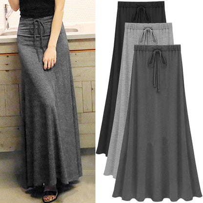 Split Skirt Women's Summer Long Skirt 100.00kg New Modal Strap A- line Skirt Slim-fit Long Skirt Skirt