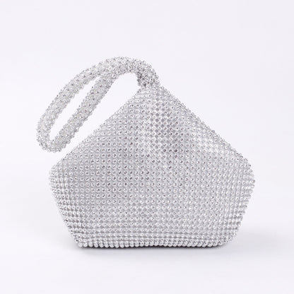 Cross-border Rhinestone Clutch Fashion Portable Cosmetic Bag Mine Bag Women's European and American Style Evening Bag Handbag