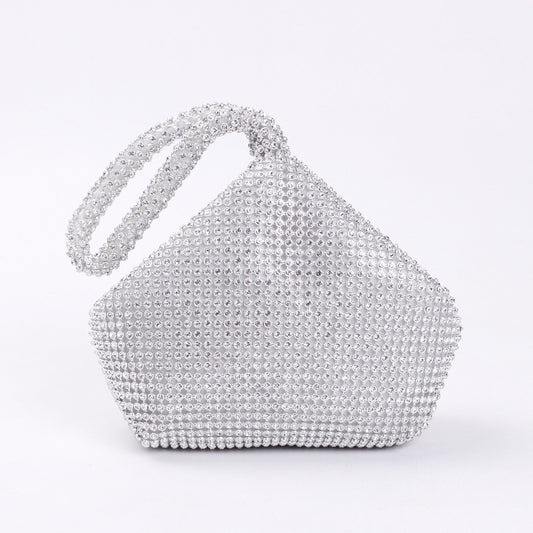 Cross-border Rhinestone Clutch Fashion Portable Cosmetic Bag Mine Bag Women's European and American Style Evening Bag Handbag