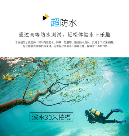 Foreign Trade Wholesale High-Definition Mini Waterproof Sports Camera Cycling Multi-Function Can Be Connected to Wifi with Remote Control Camera Anti-Shake