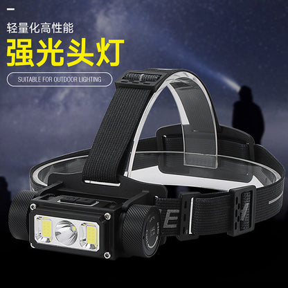 21700 Ultra-Long Battery Life Headlamp USB Rechargeable Aluminum Alloy Magnetic Cob Outdoor Mining Lamp Head-Mounted Flashlight Manufacturer
