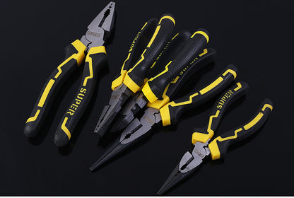 Forte rubber eccentric labor-saving pliers wire pliers vice diagonal pliers pointed nose pliers multi-function pliers