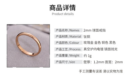European and American Hot Titanium Steel Full Diamond Zircon Ring 18k Rose Gold Index Finger Couple Ring Ins Simple Trendy Jewelry for Women