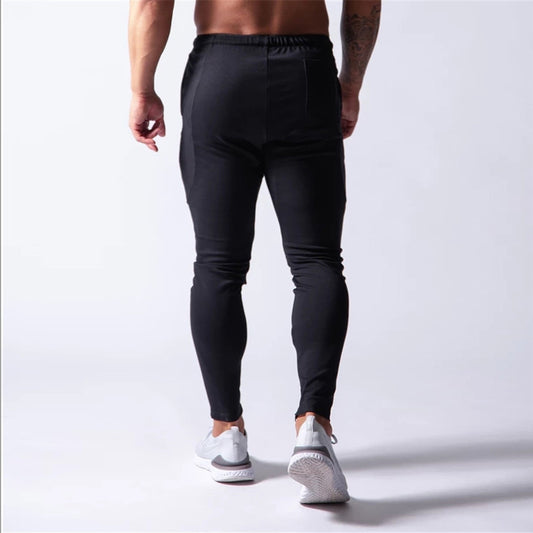 2019 Men's Sports Pants Men's Slim-Fit Elastic Invisible Zipper Casual Pants Stretch Cotton Foot-Retaining Pants Men's by PDG ibma