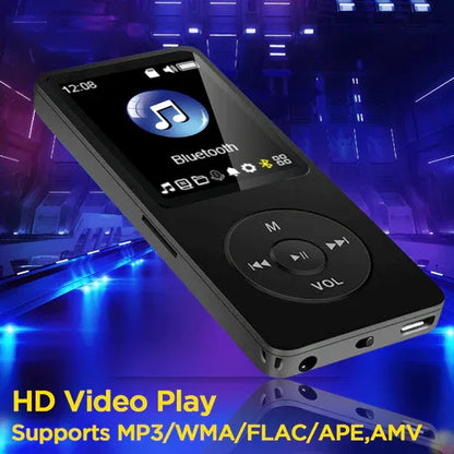 16GB MP3 Player USB Charging Record Digital Display Screen Media Lossless Pocket Sports Running Walking HIFI Music Speakers