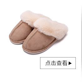 Men's and women's Velcro adjustable open slippers swollen feet non-slip open toe easy to clean indoor wool slippers