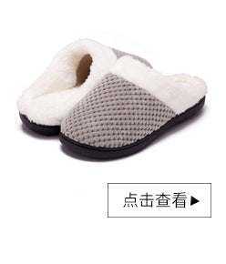 Men's and women's Velcro adjustable open slippers swollen feet non-slip open toe easy to clean indoor wool slippers