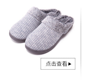 Men's and women's Velcro adjustable open slippers swollen feet non-slip open toe easy to clean indoor wool slippers