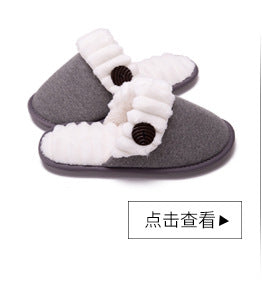 Spot cross-border e-commerce Amazon men and women memory sponge TPR slippers coral fleece slippers