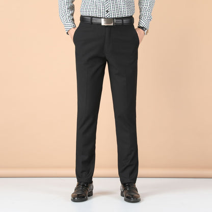 Men's Business Wear Slim-fit Trousers Spring and Autumn Casual Men's Wear Youth Work Dress Work Black Business Suit