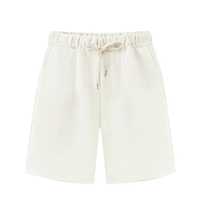 Small Sweat Pure Cotton Shorts Breathable Women's Summer High Waist Thin Loose Sports Casual Pants Slimming Straight Pants Women's Pants