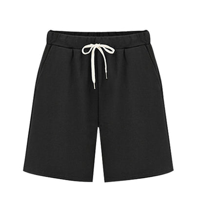 Small Sweat Pure Cotton Shorts Breathable Women's Summer High Waist Thin Loose Sports Casual Pants Slimming Straight Pants Women's Pants