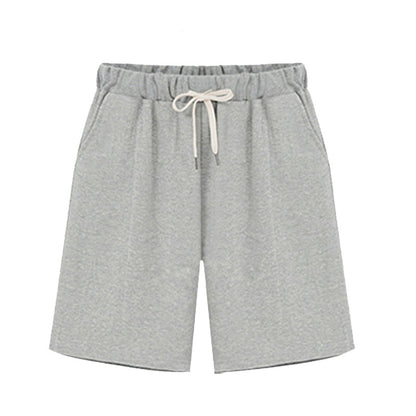 Small Sweat Pure Cotton Shorts Breathable Women's Summer High Waist Thin Loose Sports Casual Pants Slimming Straight Pants Women's Pants