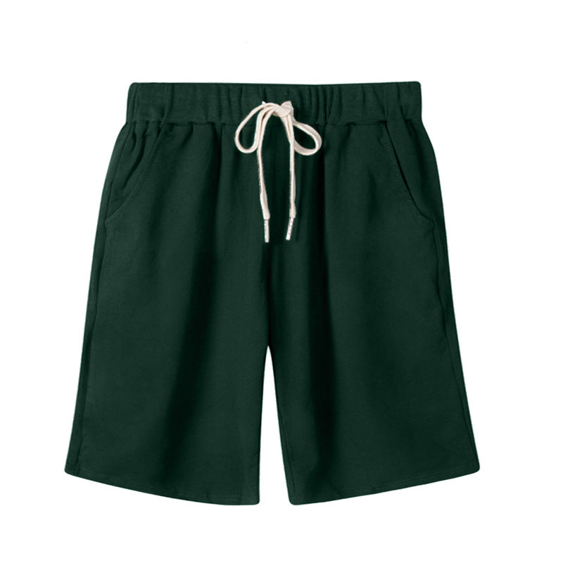 Small Sweat Pure Cotton Shorts Breathable Women's Summer High Waist Thin Loose Sports Casual Pants Slimming Straight Pants Women's Pants