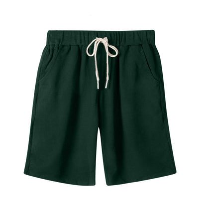 Small Sweat Pure Cotton Shorts Breathable Women's Summer High Waist Thin Loose Sports Casual Pants Slimming Straight Pants Women's Pants