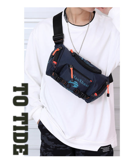 New Multifunctional Outdoor Waist Bag Sports Men's Shoulder Crossbody Bag Waterproof Chest Bag Cycling Climbing Large Capacity Waist Bag