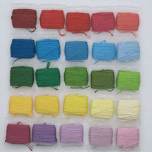 Wool thread winding flower thread small roll highlight handmade hairpin material embroidery thread hand bow ball thread cross stitch wire ice silk thread