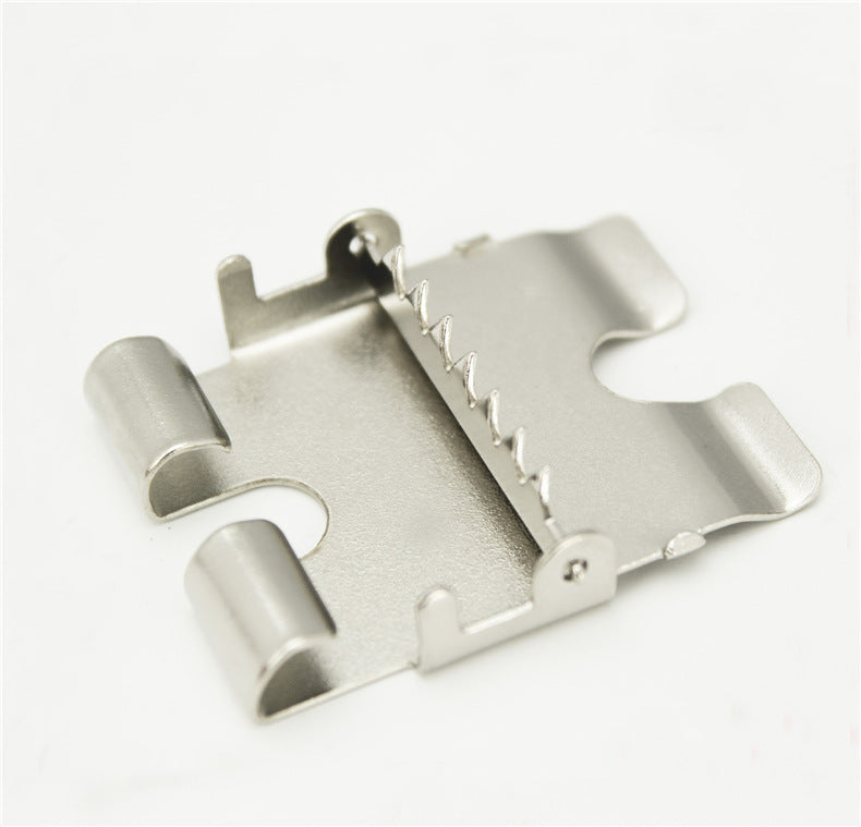 Belt head connection iron clip plate buckle multi-purpose clip pin buckle belt accessories 40mm smooth buckle belt linker