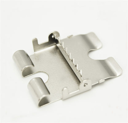 Belt head connection iron clip plate buckle multi-purpose clip pin buckle belt accessories 40mm smooth buckle belt linker