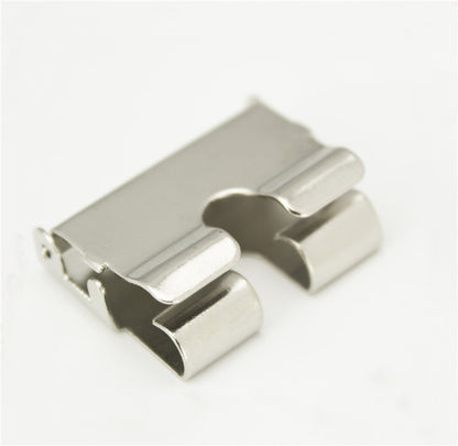 Belt head connection iron clip plate buckle multi-purpose clip pin buckle belt accessories 40mm smooth buckle belt linker