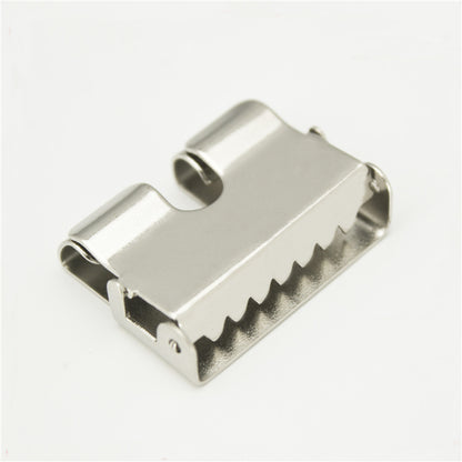 Belt head connection iron clip plate buckle multi-purpose clip pin buckle belt accessories 40mm smooth buckle belt linker