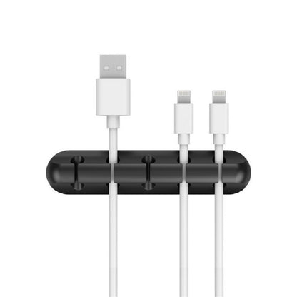 New desktop charging data cable holder multi-port creative storage wire silicone cable organizer hub
