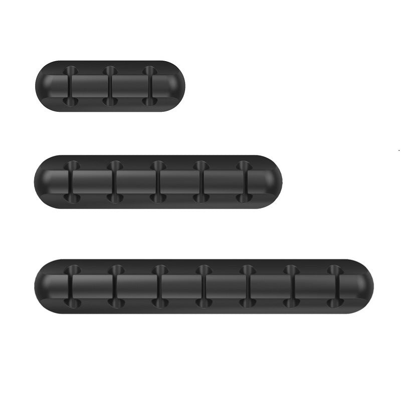 New desktop charging data cable holder multi-port creative storage wire silicone cable organizer hub
