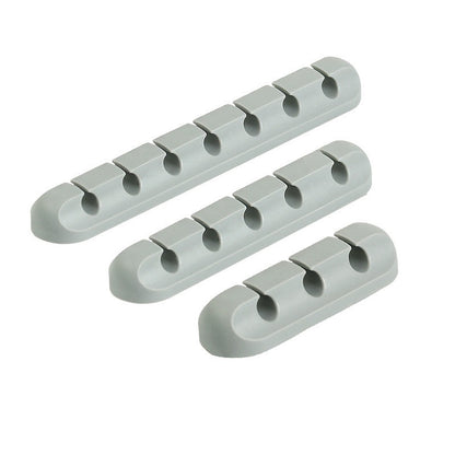 New desktop charging data cable holder multi-port creative storage wire silicone cable organizer hub