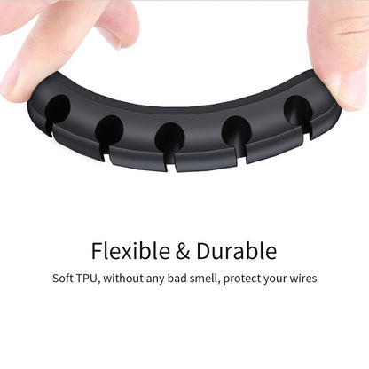 New desktop charging data cable holder multi-port creative storage wire silicone cable organizer hub