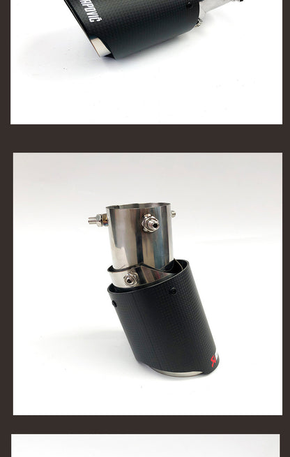 Carbon Fiber Tail Throat Car Exhaust Tail Pipe Lower Bend Multi-Directional Adjustable Curved Tail Throat Scorpio Ak Standard Tail Pipe