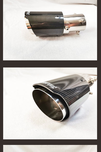 Carbon Fiber Tail Throat Car Exhaust Tail Pipe Lower Bend Multi-Directional Adjustable Curved Tail Throat Scorpio Ak Standard Tail Pipe