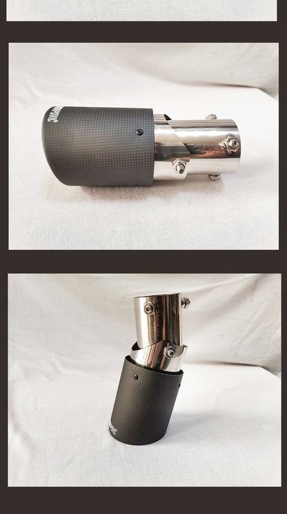 Carbon Fiber Tail Throat Car Exhaust Tail Pipe Lower Bend Multi-Directional Adjustable Curved Tail Throat Scorpio Ak Standard Tail Pipe