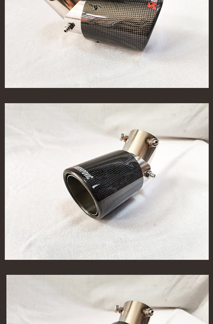 Carbon Fiber Tail Throat Car Exhaust Tail Pipe Lower Bend Multi-Directional Adjustable Curved Tail Throat Scorpio Ak Standard Tail Pipe