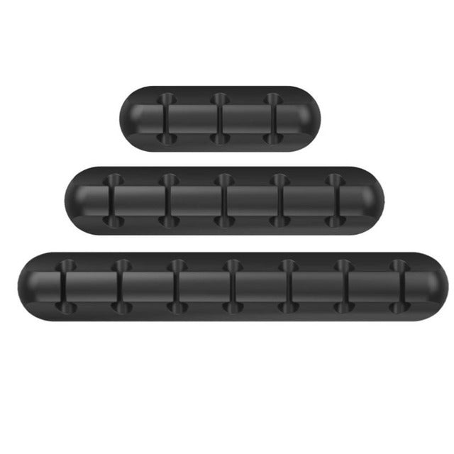 New desktop charging data cable holder multi-port creative storage wire silicone cable organizer hub
