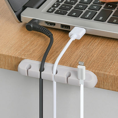 New desktop charging data cable holder multi-port creative storage wire silicone cable organizer hub