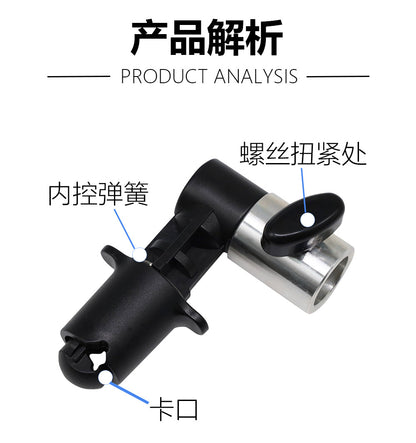 Factory Direct Sales Hot Shoe Lamp Holder Round Short Handle S Chuck Flash Light Stand Baorong Exquisite Mouth Base S Bracket