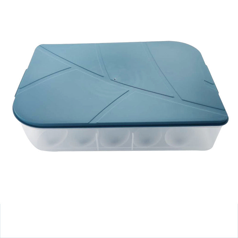 Yq5077 Kitchen Stackable 20-Slot Egg Carton Refrigerator Food Storage Box with Lid Egg Storage Box Egg Tray