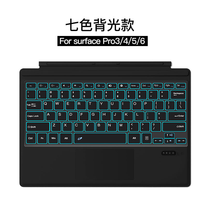 For Microsoft Keyboard surfacePro34567 Touch Backlight Keyboard Shell surfacego23 Bluetooth Keyboard